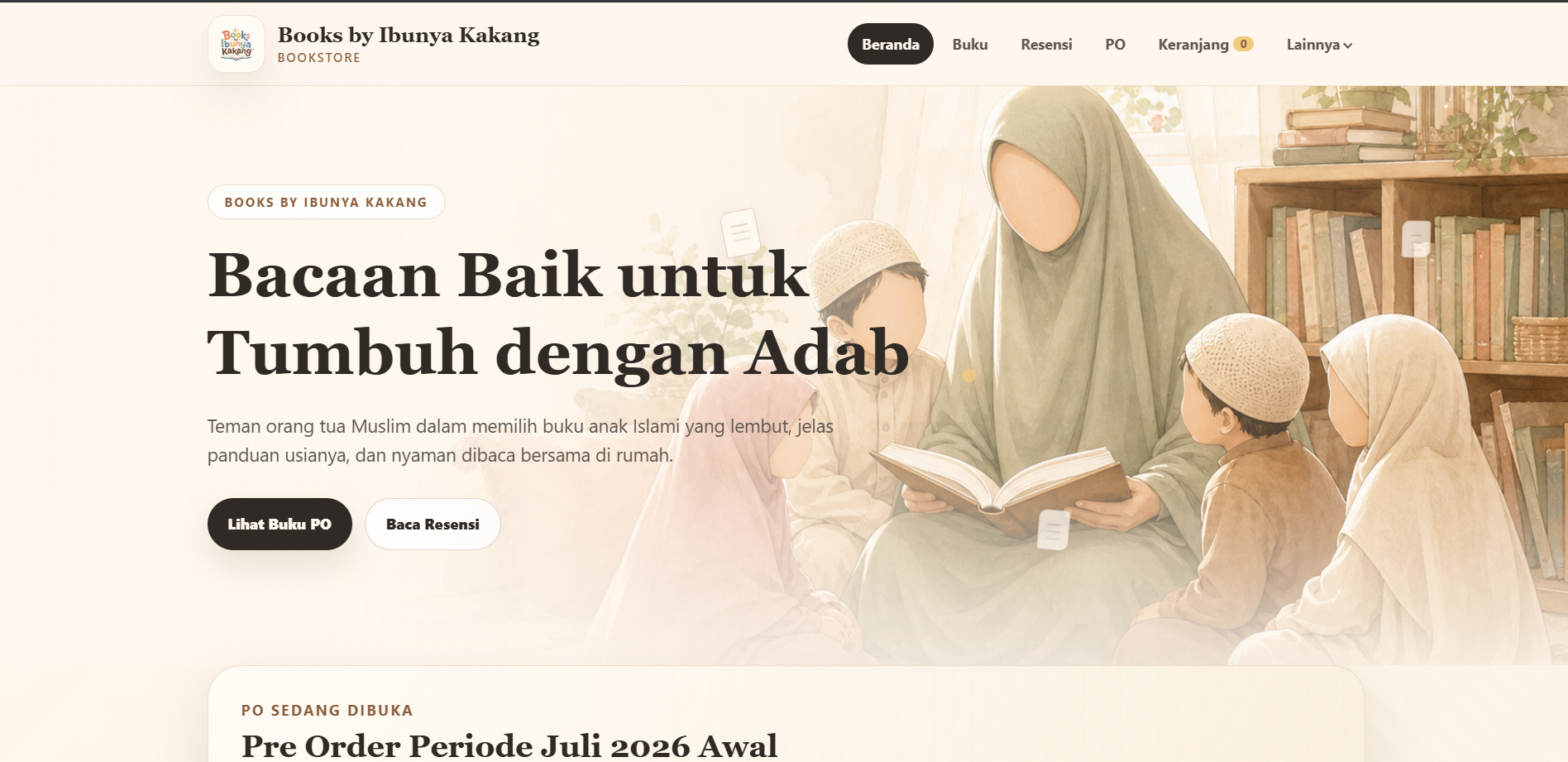 Halaman beranda Books by Ibunya Kakang